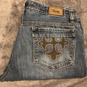 urban pipeline loose bootcut jeans